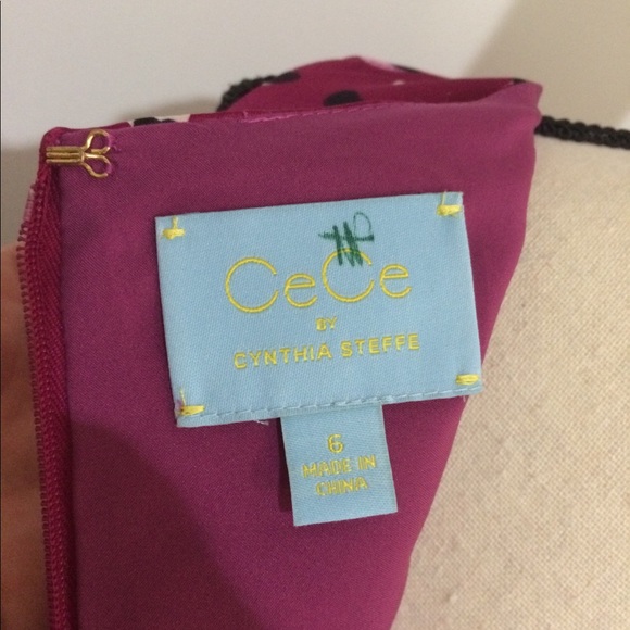 Cynthia Steffe Drop Waist Plum Dress - Picture 6 of 7